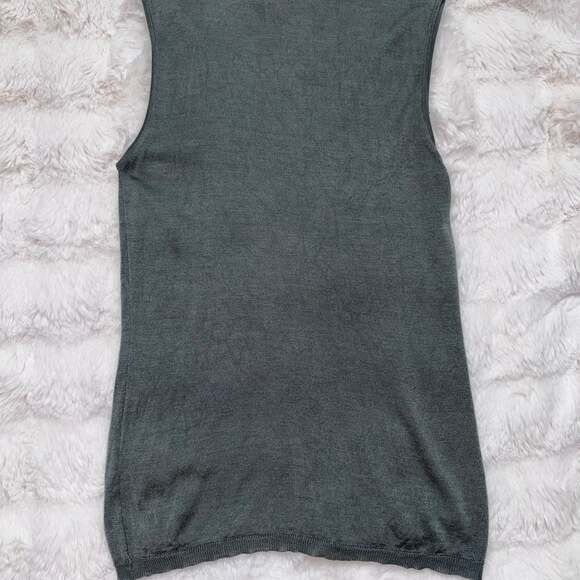 Calvin Klein Collection Made in Italy Gray Knit Tank Top Size Medium - Picture 6 of 6